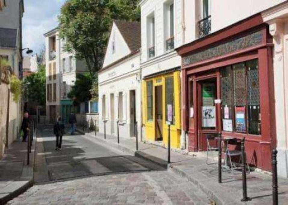 Studio Lumineux, Refait A Neuf, Metro Jourdain Parijs Buitenkant foto